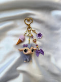 Mouton violet et beige