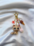 Chaton marron et rose